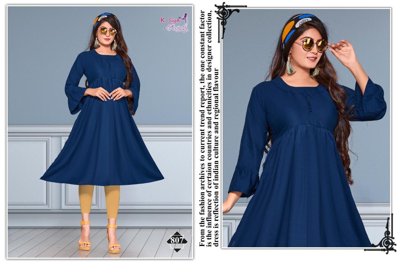 K Siya Mufasa Latest Casual Desingner Kurtis Collection